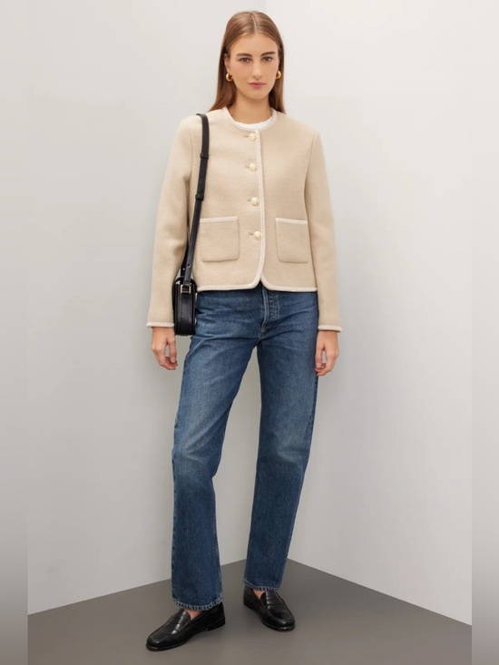 Dunst Jackets & Blazers - *Flawed RTR Dunst Beige Tweed Boucle Jacket (0444)
